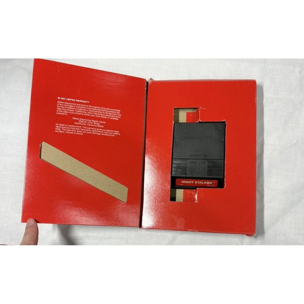 Night Stalker Intellivision 1979 Mattel Game w/ Box No.5305 Cartridge Untested‎